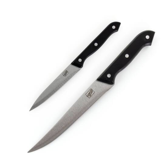 Gibson Home® Wildcraft 15-Piece Stainless Steel Cutlery Set with Pinewood Cutting Board